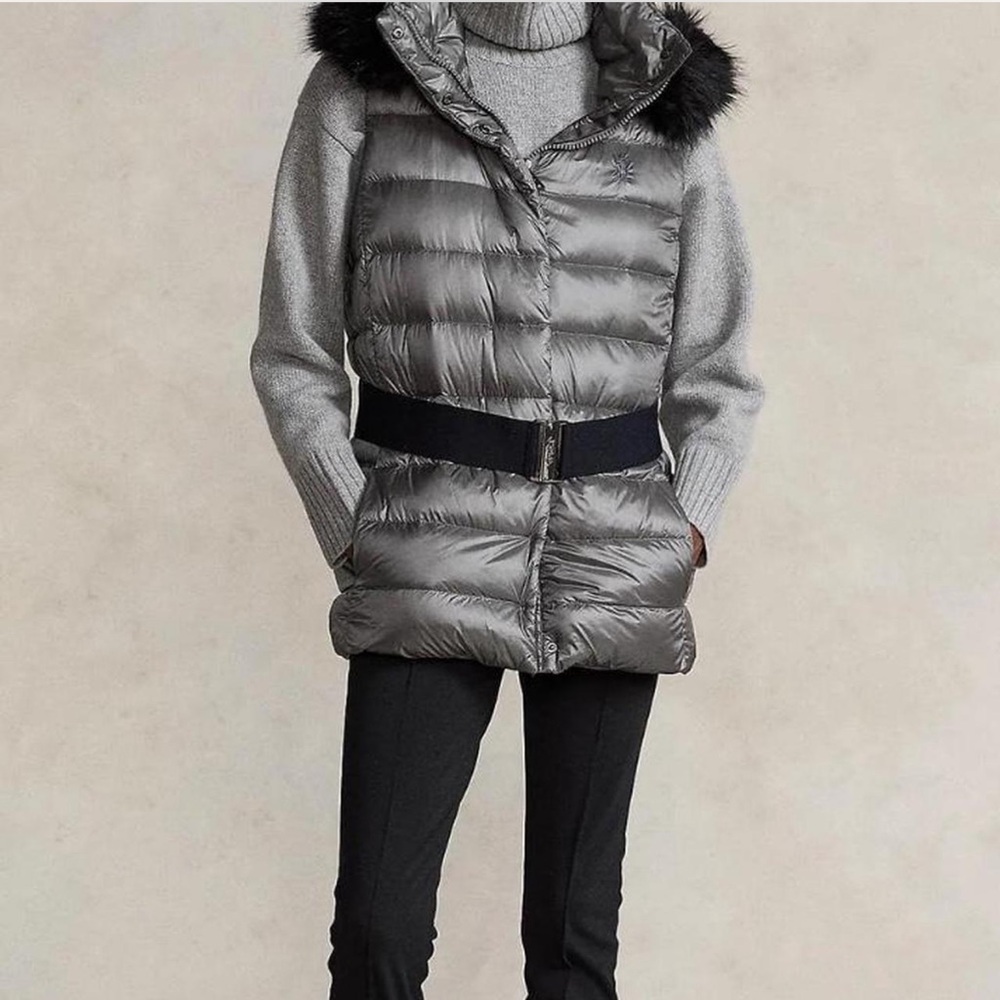RALPH LAUREN  Water-Resistant Down Hooded Vest